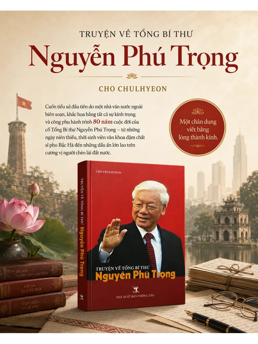 Bìa ấn phẩm Truyện về Tổng Bí thư Nguyễn Phú Trọng