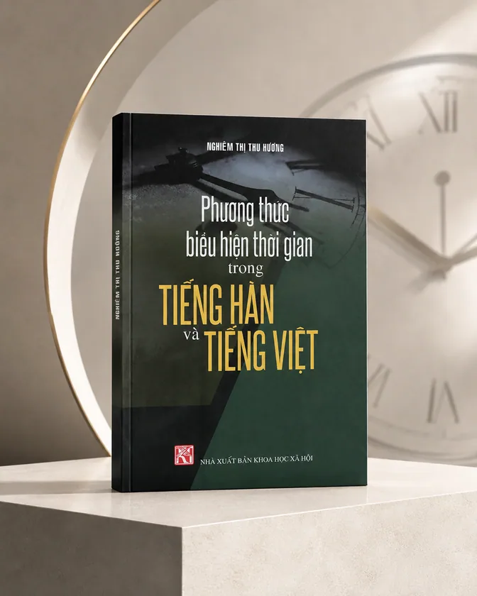Bìa ấn phẩm Phương thức biểu hiện thời gian trong tiếng Hàn, đối chiếu với tiếng Việt
